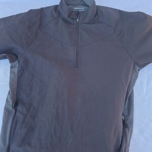Men's Nike Golf Short Sleeve Black Zip Up Size Large Used Fair